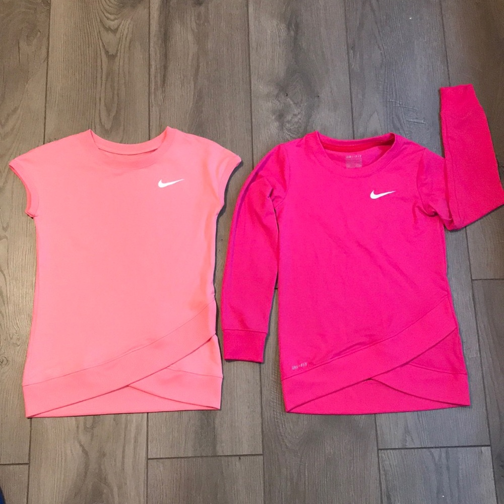 BUNDLE of Two Girls Nike Dri-Fit shirts
